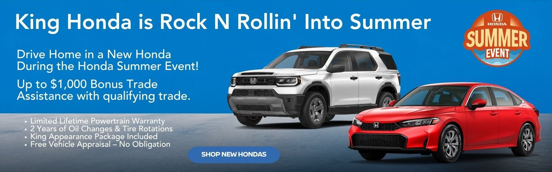 King Honda is Rock N Rollin' Into Summer