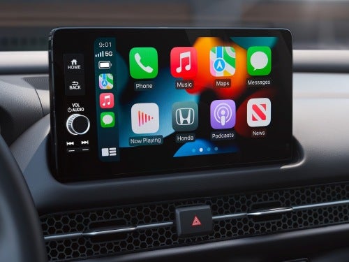 2025 Honda HR-V close up view of touchscreen display